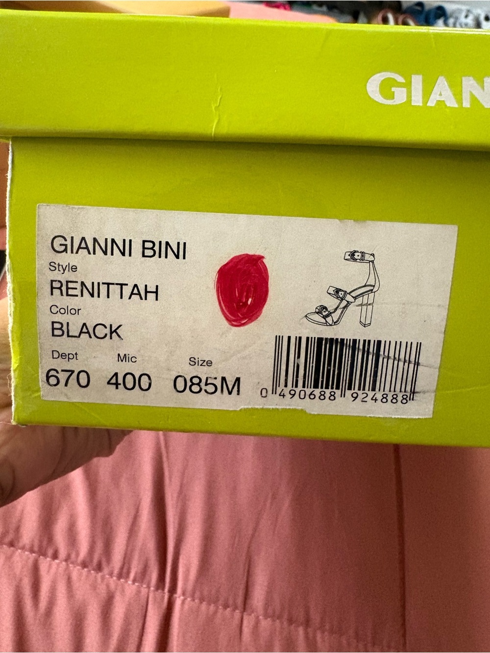 Gianni Bini Black Strappy Heeled Sandals